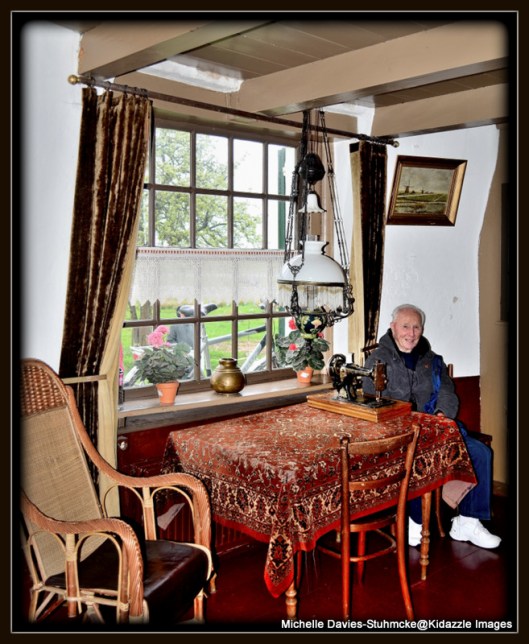 Living quarters inside a windmill