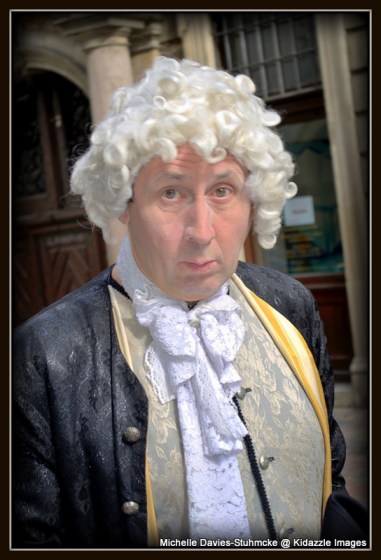 Historian in traditional dress, Bamberg.