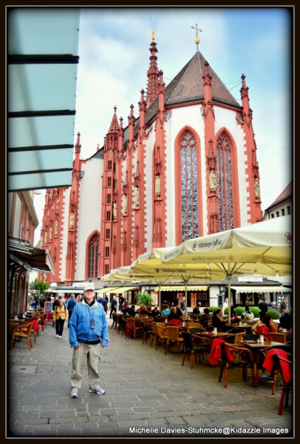 D.B. outside Marienkapelle (Chapel of St Mary), Wurzburg