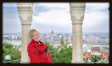 Michelle taking in the beautiful Views from the "Buda" side of Budapest.
